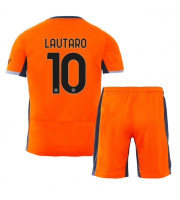 Inter Milan Lautaro Martinez #10 babykläder Tredje Tröja barn 2023-24 Korta ärmar (+ Korta byxor)